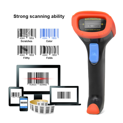 1500 Point POS Barcode Scanner Reader CCD Image Sensor Handheld USB Cable 1D