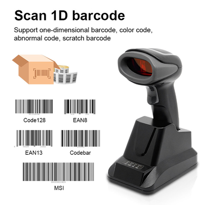 Luckydoor 1D Bluetooth 2.4 G Wireless Barcode Scanner 650nm Laser ABS PC Material